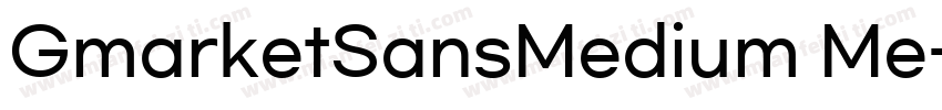GmarketSansMedium Me字体转换